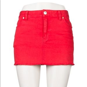 Tory Burch denim jeans mini skirt